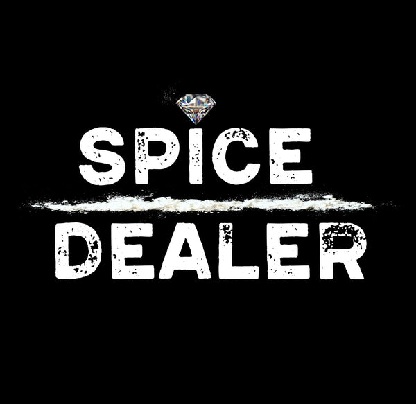 Spice Dealer Logo mit Diamant und Salz Line