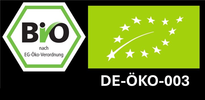 Bio-Siegel nach EG-Öko-Verordnung und EU-Bio-Logo, Kontrollstelle DE-ÖKO-003